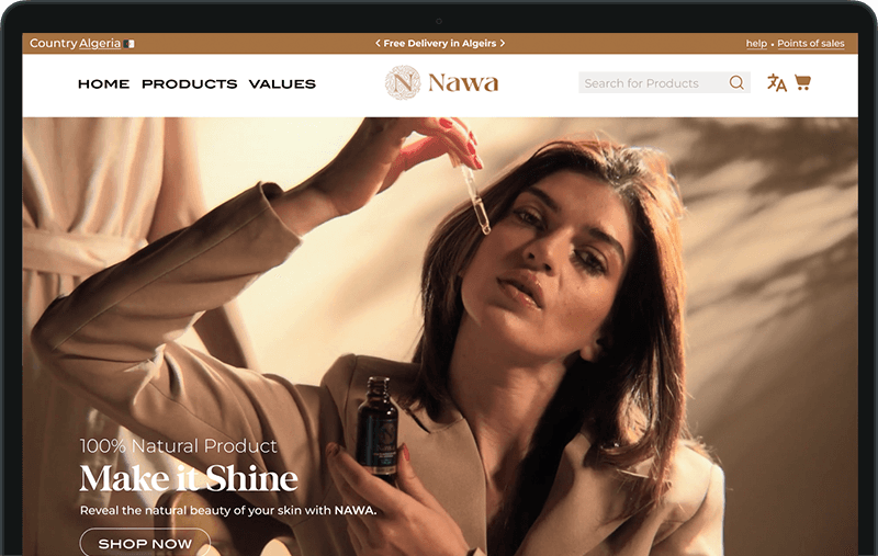 Code & Designe a new website for Nawa